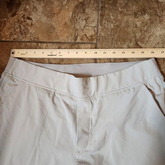 Athleta lt grey pants polyester spandex blend womens 14 - Picture 7 of 10